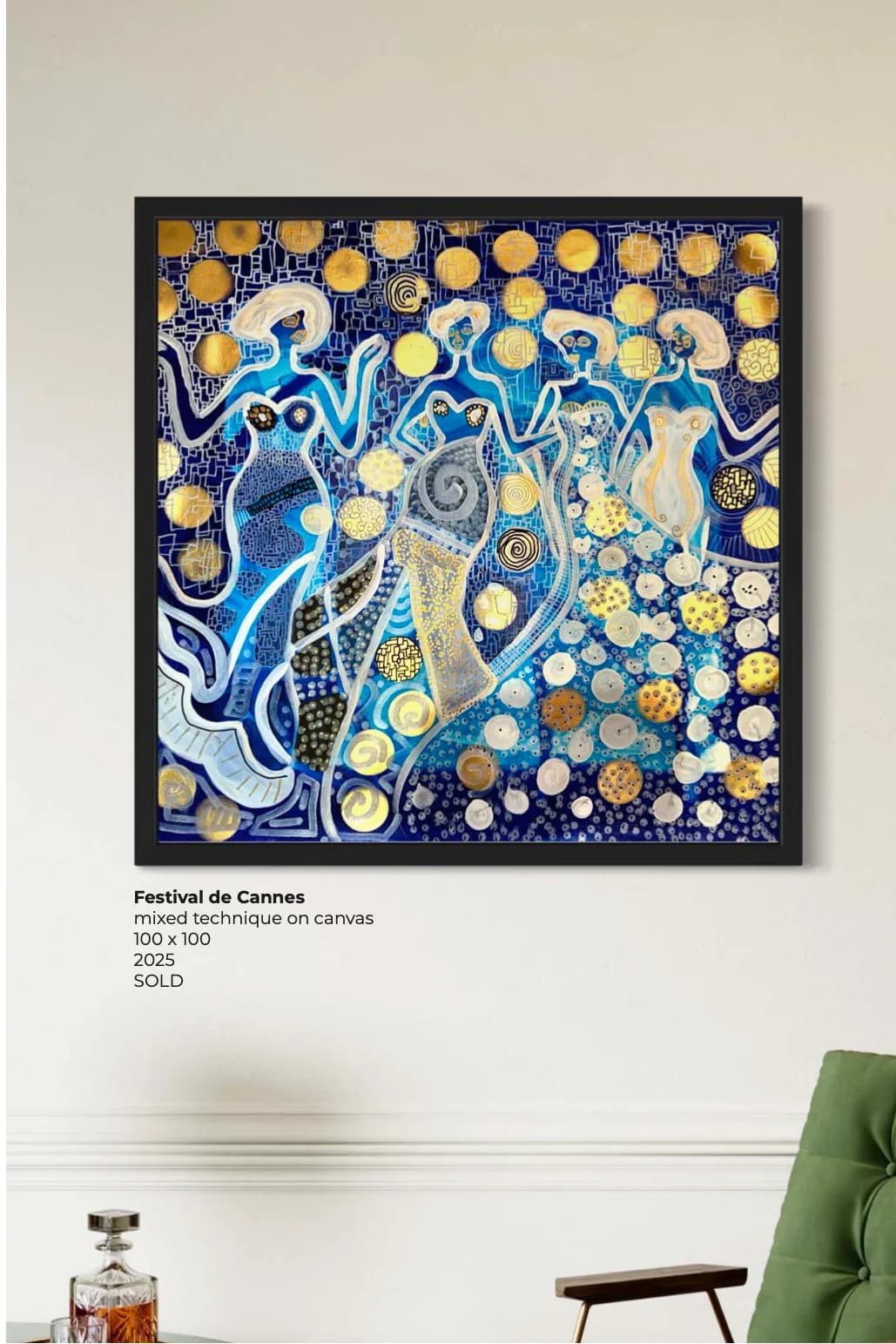Festival de Cannes, Technique mixte sur toile — Elliot Zontone