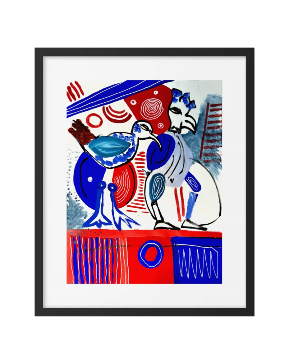 Le coq et la mouette, shown in a setting