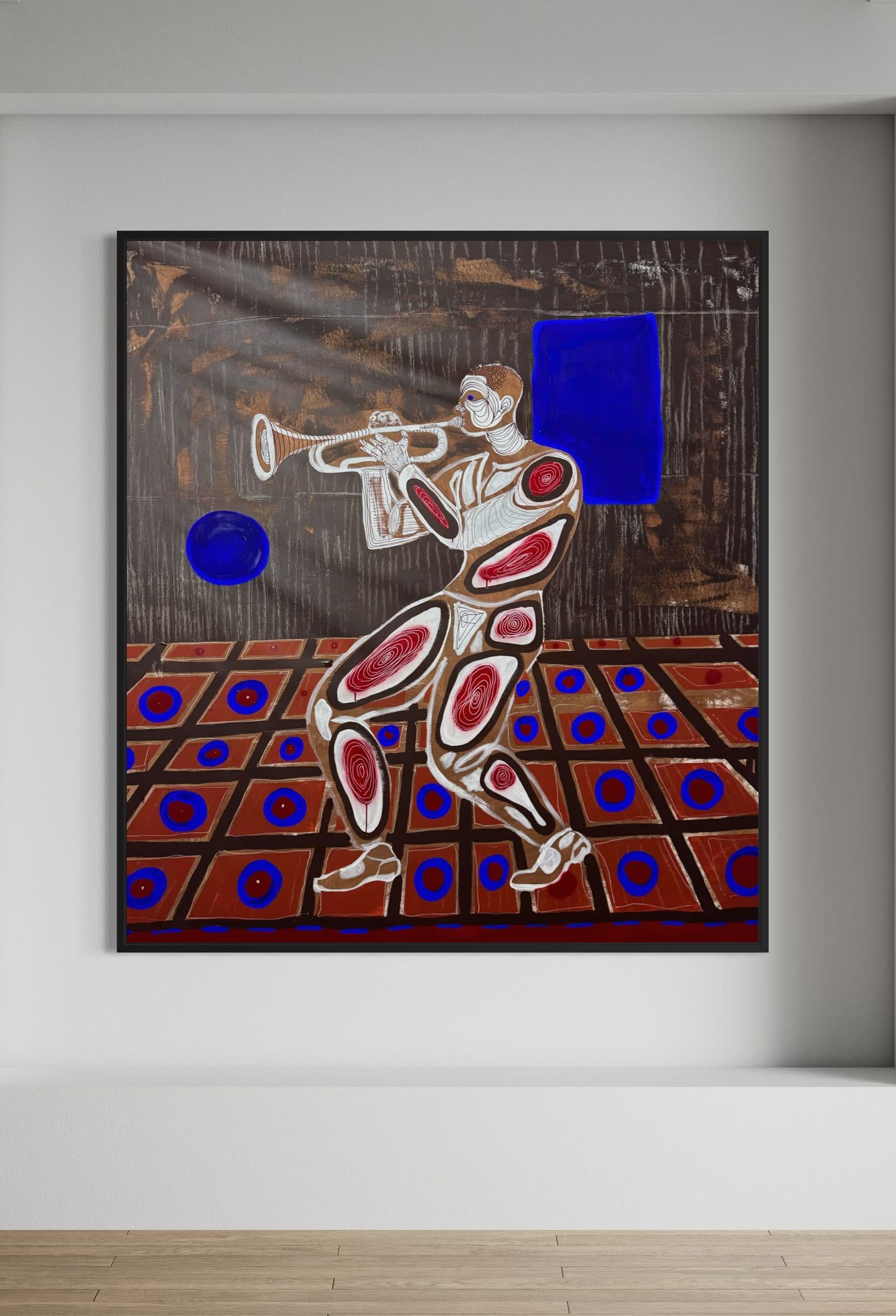 Jazz 30s, Technique mixte sur toile — Elliot Zontone