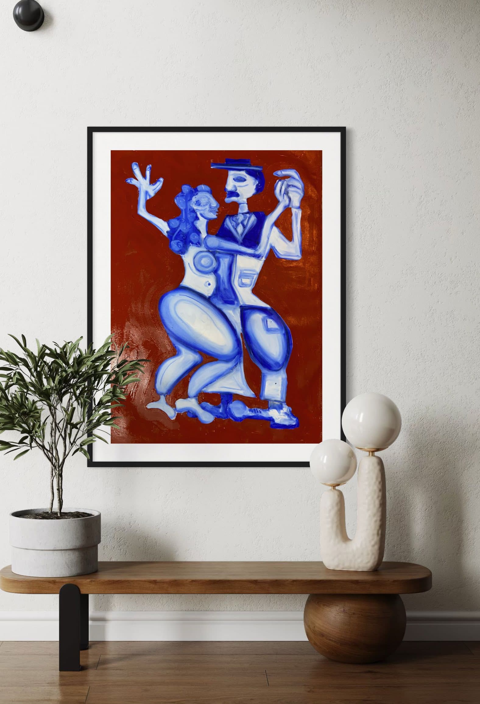 La Valse, Technique mixte sur toile — Elliot Zontone
