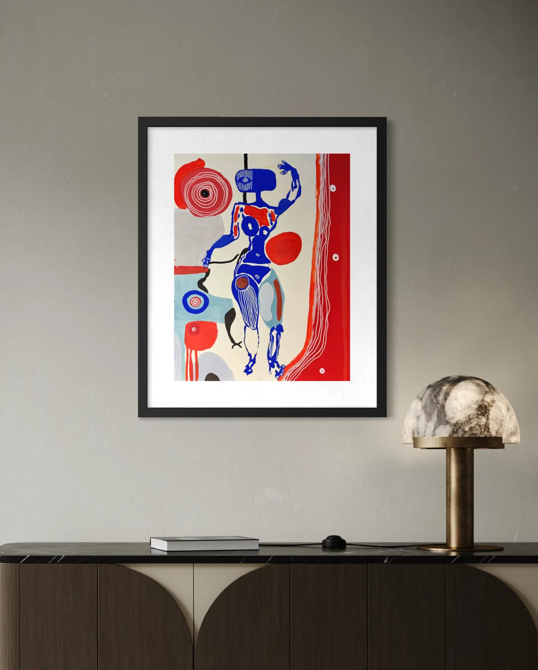 La Ligne, Technique mixte sur toile — Elliot Zontone