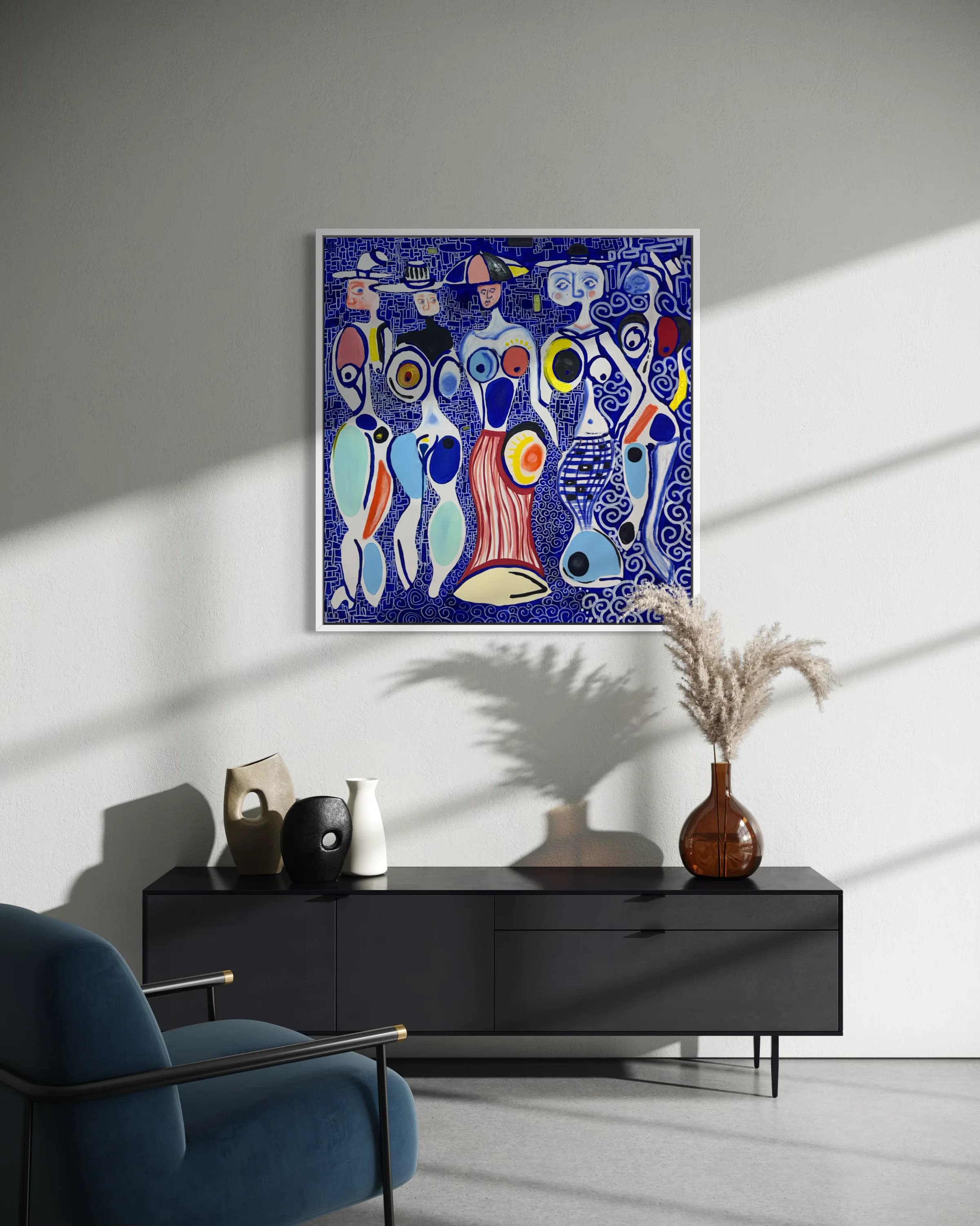 Paris Fashion, Technique mixte sur toile — Elliot Zontone