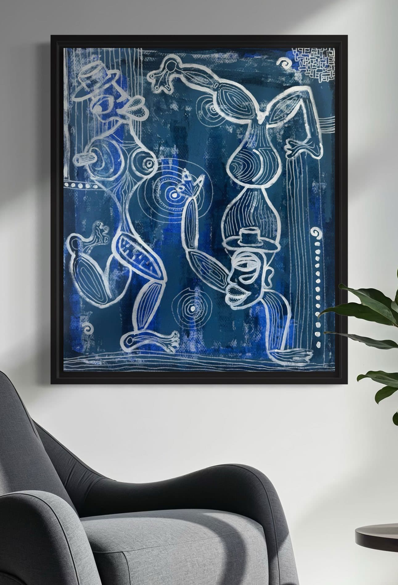 High Kick, Technique mixte sur toile — Elliot Zontone