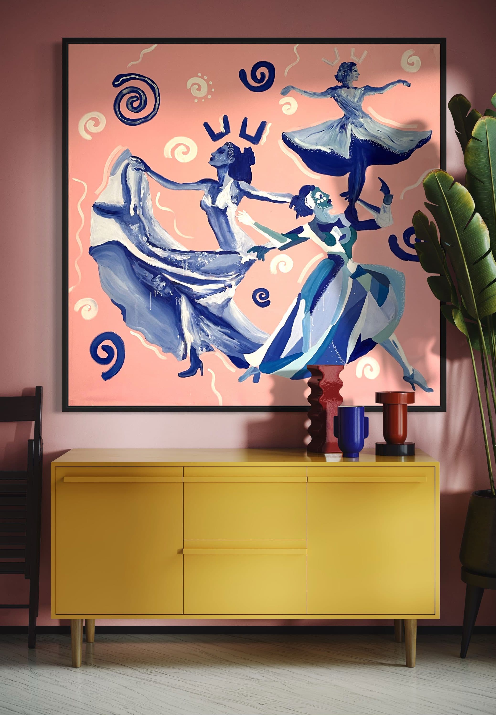 Le Spectre de la Rose, Technique mixte sur toile — Elliot Zontone