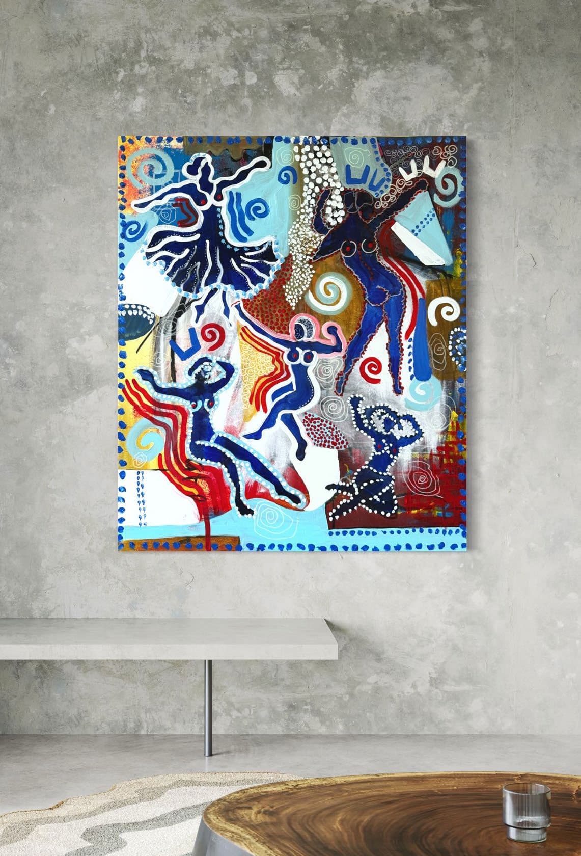 No name., Technique mixte sur toile — Elliot Zontone