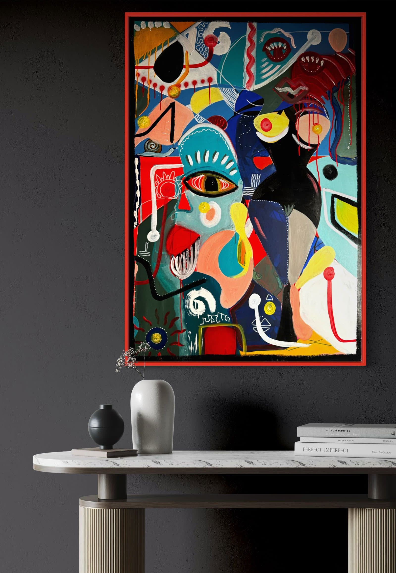 Petit Escargot, Technique mixte sur toile — Elliot Zontone