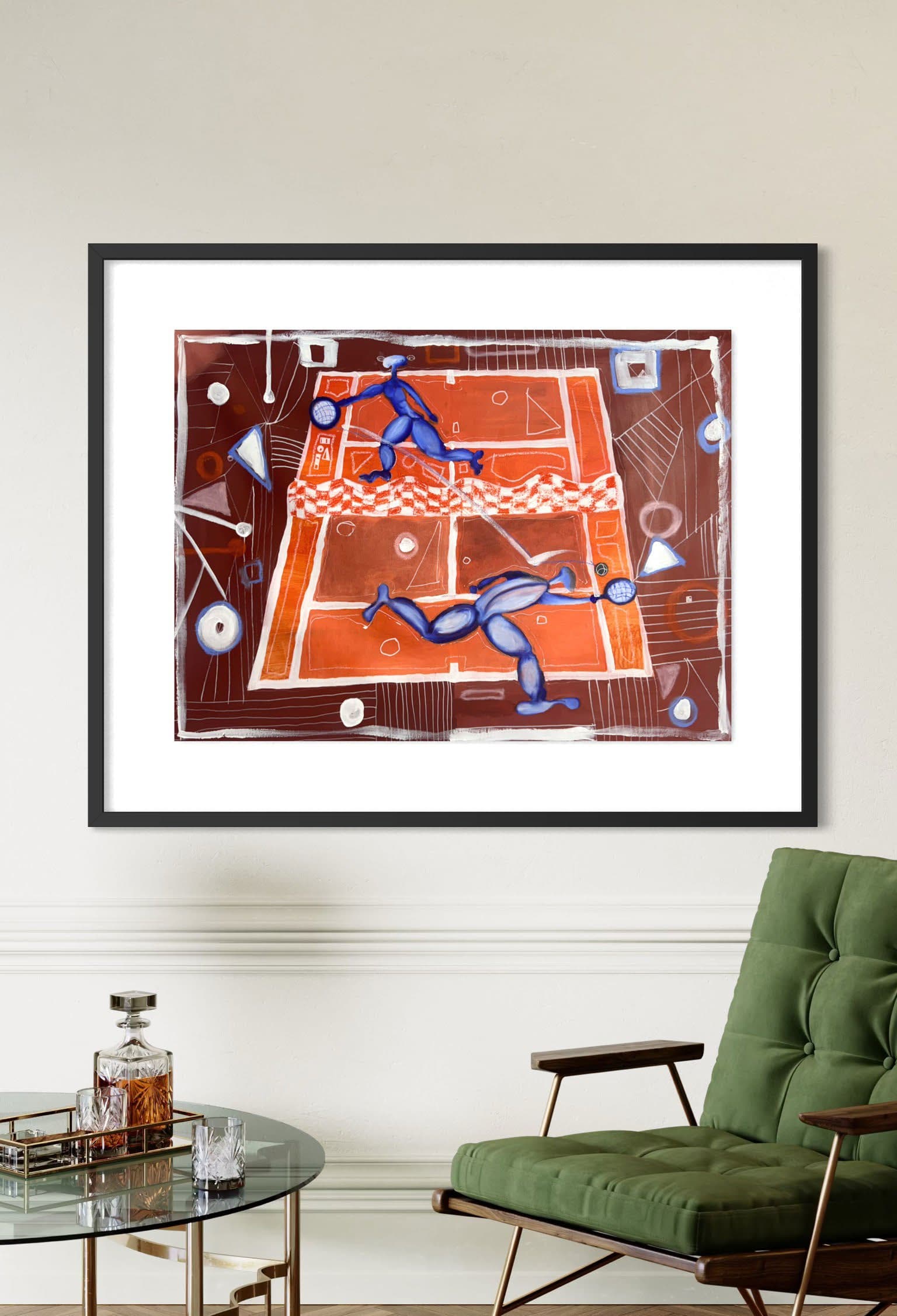 Rolland Garros, Technique mixte sur toile — Elliot Zontone