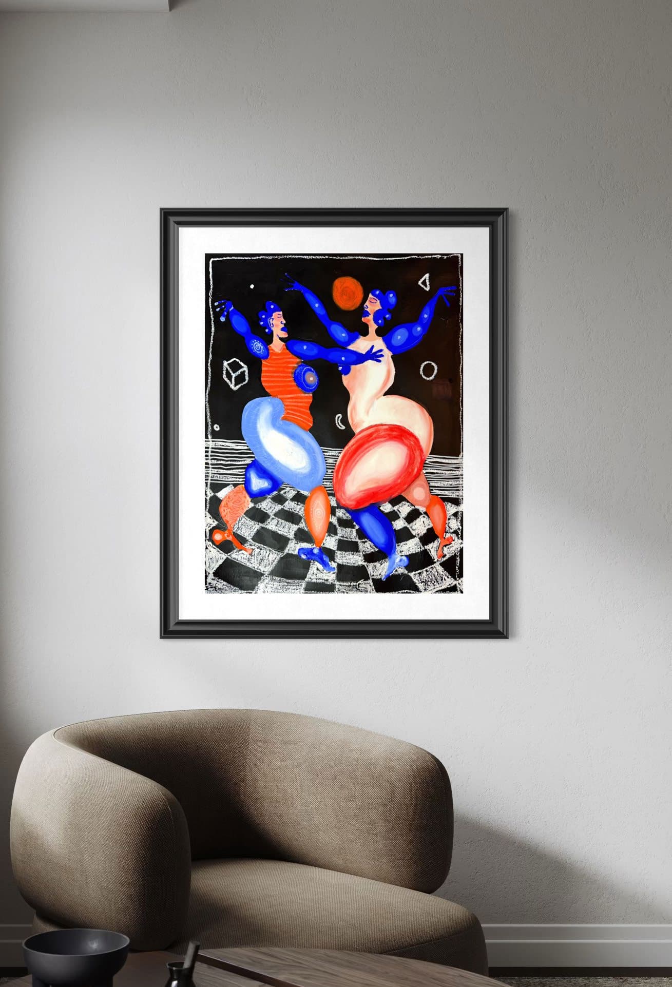 The Rave, Technique mixte sur toile — Elliot Zontone